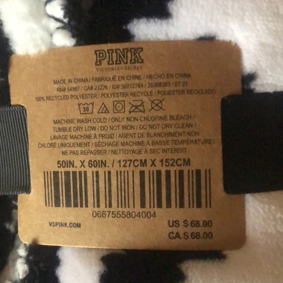 Sherpa blanket PINK victoria’s secret New - Picture 3 of 6